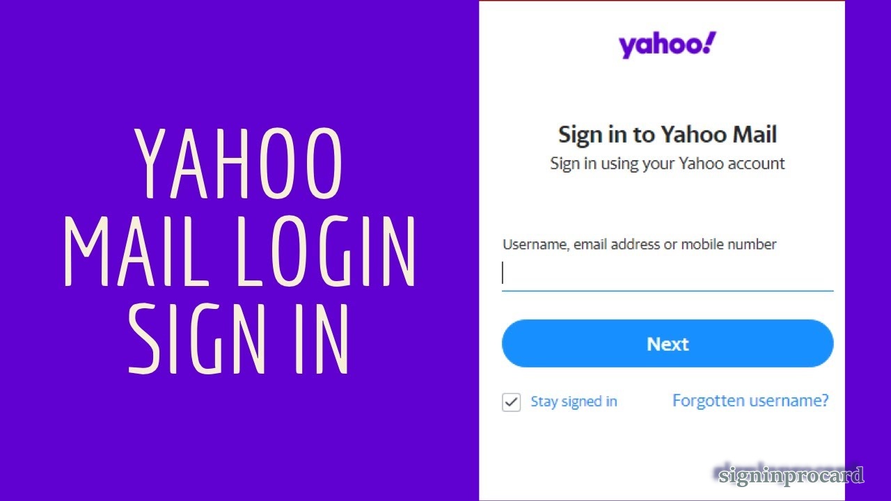 Yahoo Mail Login Account Forgot Yahoo Mail Password