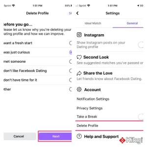 How to Delete uniform dating account